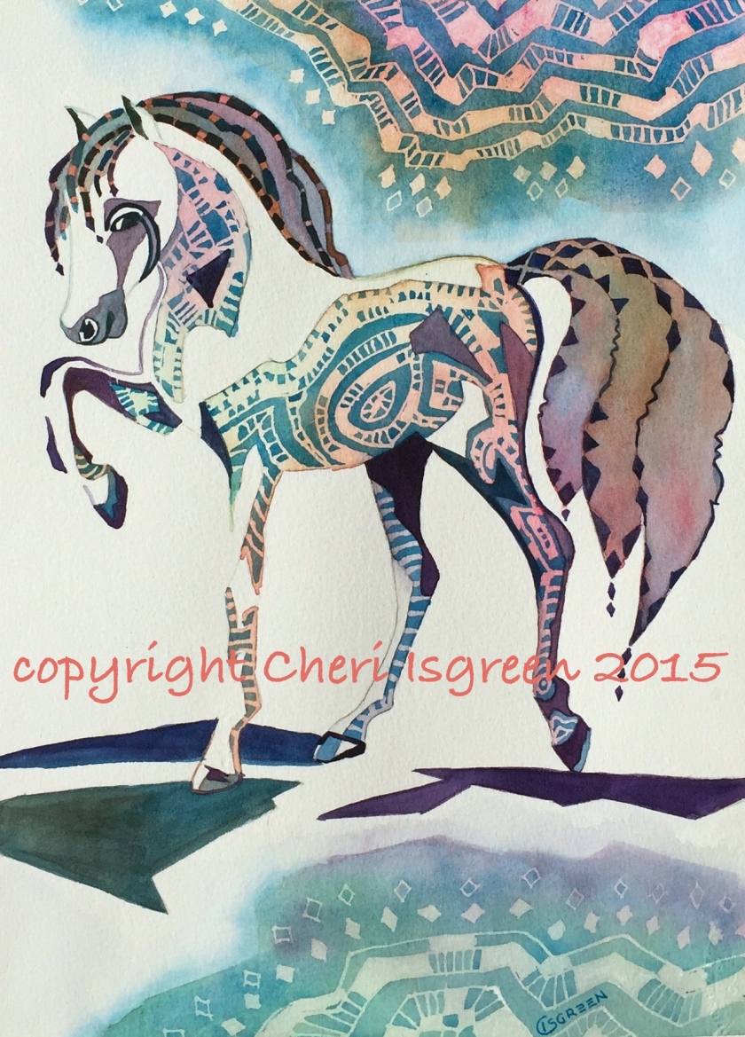 "Dream Horse #4, Carousel"  copyright Cheri Isgreen 2015